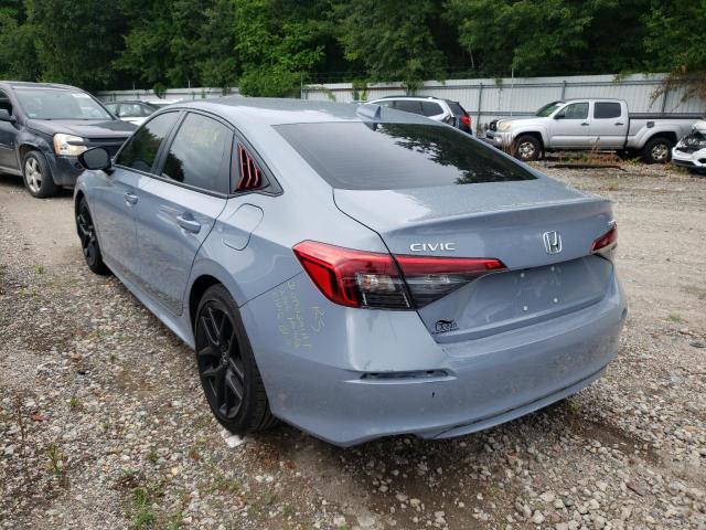 2HGFE2F54NH571053 - 2022 HONDA CIVIC SPORT 灰色 照片 3