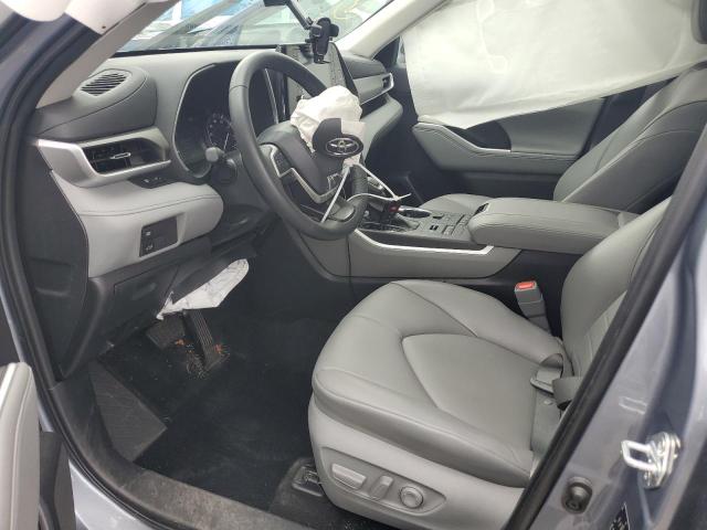 5TDGZRBH5NS245733 - 2022 TOYOTA HIGHLANDER XLE BLUE photo 7