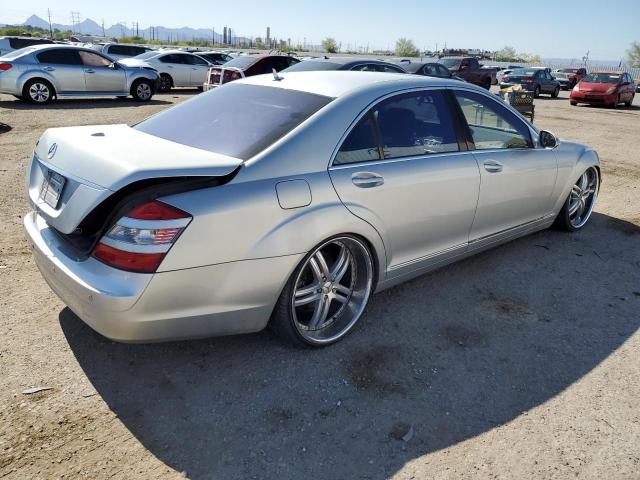 WDDNG71X87A042190 - 2007 MERCEDES-BENZ S 550 SILVER photo 3