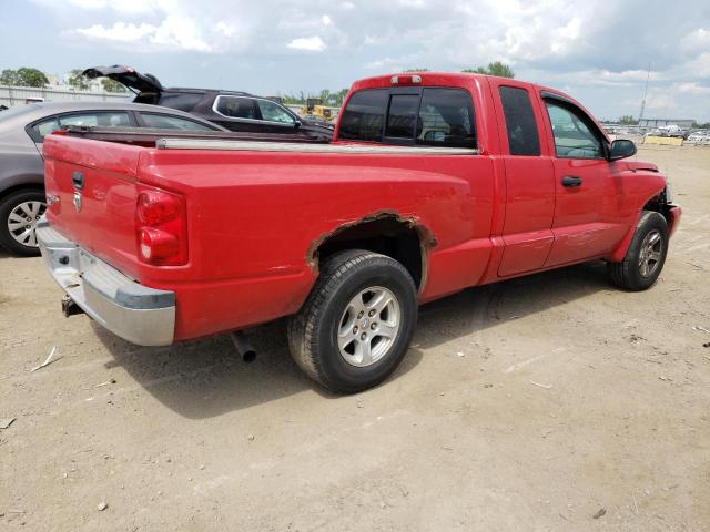 1D7HE42K97S104341 - 2007 DODGE DAKOTA SLT RED photo 3