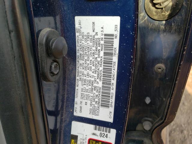 5TEJU62N68Z543692 - 2008 TOYOTA TACOMA DOUBLE CAB PRERUNNER BLUE photo 12