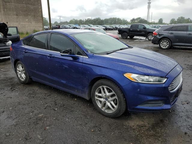 3FA6P0HR0DR357179 - 2013 FORD FUSION SE BLUE photo 4