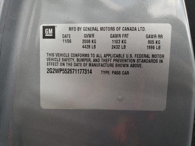 2G2WP552671177314 - 2007 PONTIAC GRAND PRIX 灰色 照片 13