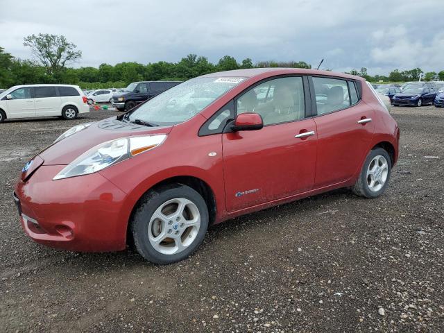 JN1AZ0CP1CT025563 - 2012 NISSAN LEAF SV RED photo 1