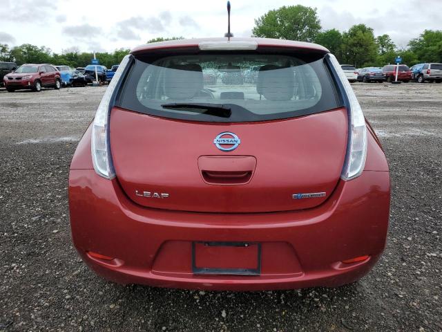 JN1AZ0CP1CT025563 - 2012 NISSAN LEAF SV RED photo 6