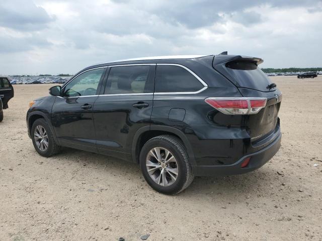 5TDKKRFH2ES022333 - 2014 TOYOTA HIGHLANDER XLE BLACK photo 2