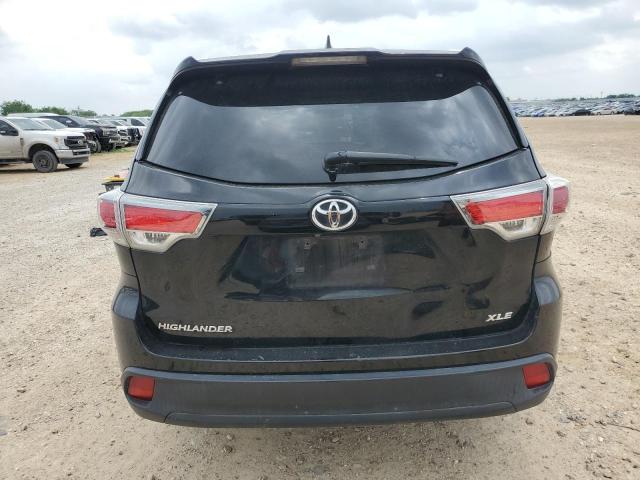5TDKKRFH2ES022333 - 2014 TOYOTA HIGHLANDER XLE BLACK photo 6