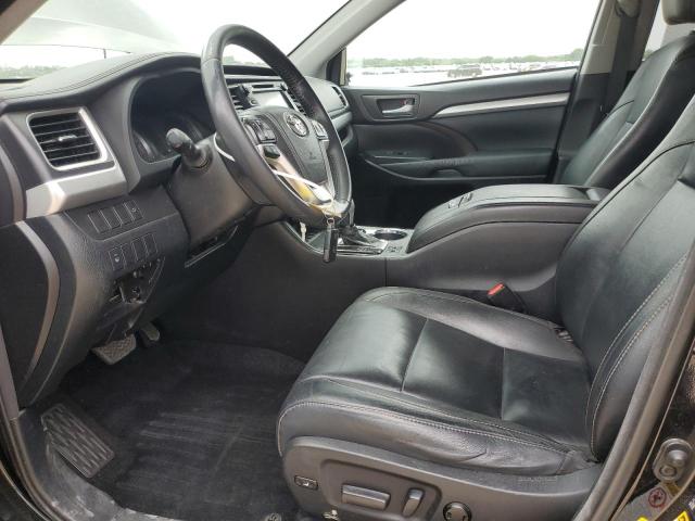 5TDKKRFH2ES022333 - 2014 TOYOTA HIGHLANDER XLE BLACK photo 7