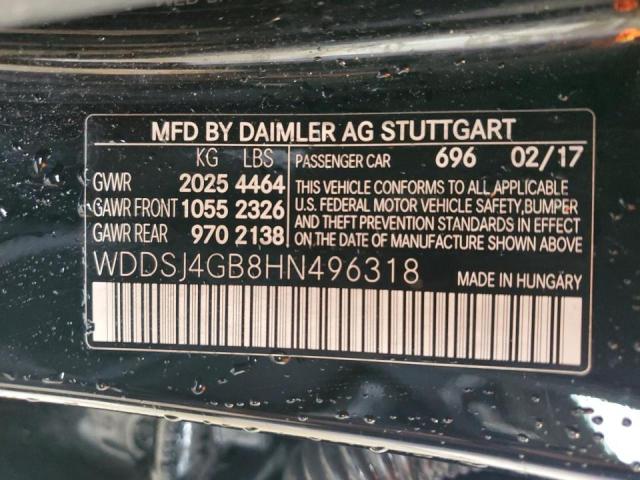 WDDSJ4GB8HN496318 - 2017 MERCEDES-BENZ CLA 250 4MATIC BLACK photo 12