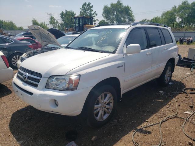 JTEEW21A960014569 - 2006 TOYOTA HIGHLANDER HYBRID WHITE photo 1