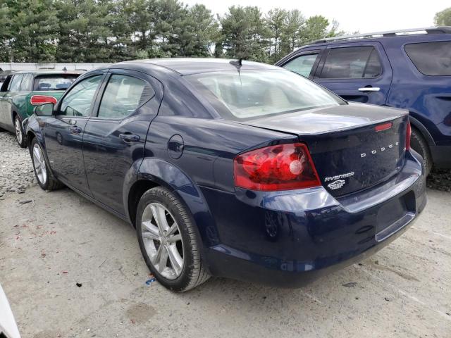 1C3CDZCB8DN652302 - 2013 DODGE AVENGER SXT BLUE photo 2