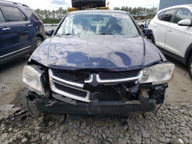 1C3CDZCB8DN652302 - 2013 DODGE AVENGER SXT BLUE photo 5