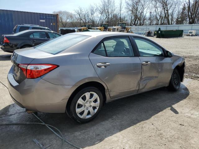 2T1BURHE5EC153584 - 2014 TOYOTA COROLLA L TAN photo 3