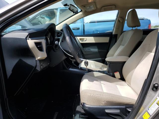 2T1BURHE5EC153584 - 2014 TOYOTA COROLLA L TAN photo 7