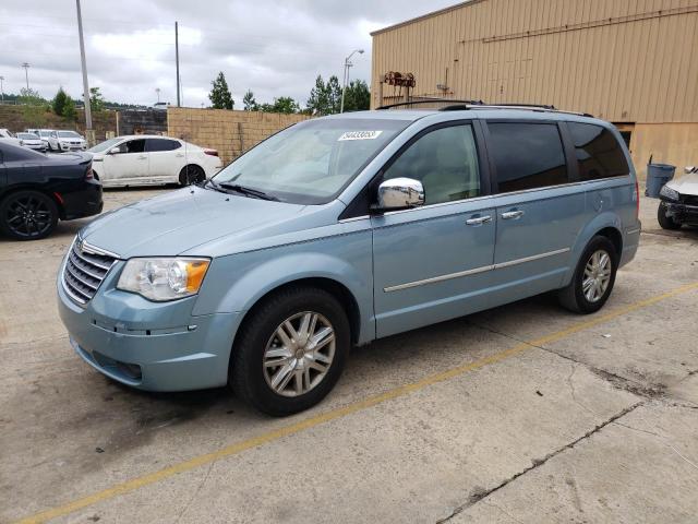 2A8HR64X68R689829 - 2008 CHRYSLER TOWN & COU LIMITED BLUE photo 1