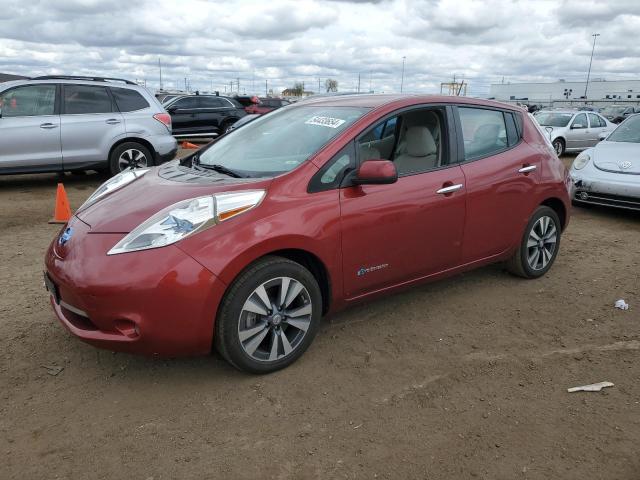 1N4AZ0CP1FC316832 - 2015 NISSAN LEAF S BURGUNDY photo 1