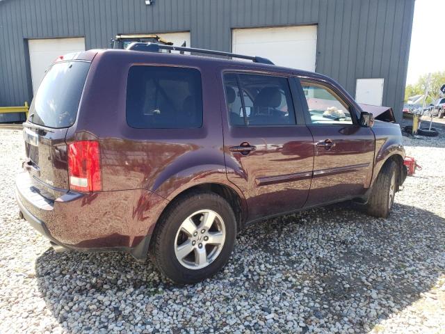 5FNYF48699B037628 - 2009 HONDA PILOT EXL MAROON photo 3