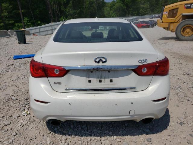 JN1AV7AR3FM850706 - 2015 INFINITI Q50 HYBRID PREMIUM WHITE photo 6