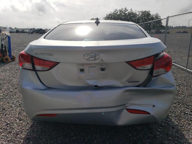 KMHDH4AE8CU213718 - 2012 HYUNDAI ELANTRA GLS SILVER photo 6