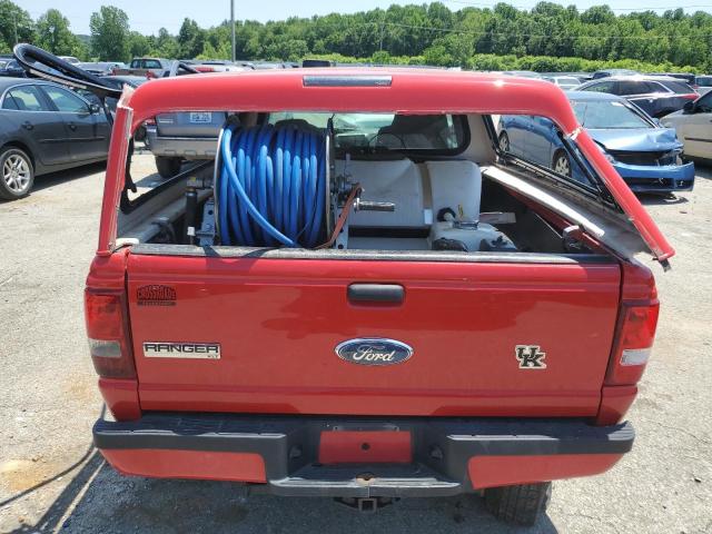 1FTYR10D17PA45936 - 2007 FORD RANGER RED photo 6