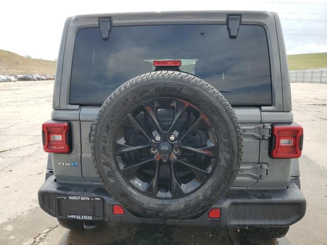 1C4JJXP6XMW809741 - 2021 JEEP WRANGLER U SAHARA 4XE GRAY photo 6