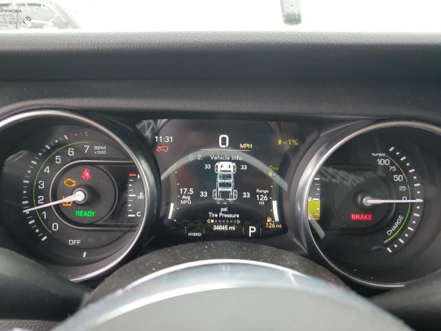 1C4JJXP6XMW809741 - 2021 JEEP WRANGLER U SAHARA 4XE GRAY photo 9