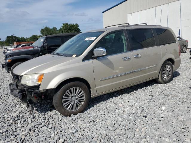 2C4RC1CG1ER163914 - 2014 CHRYSLER TOWN & COU TOURING L TAN photo 1