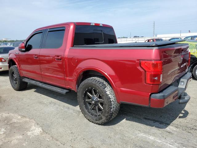 1FTEW1EG0JKC30174 - 2018 FORD F150 SUPERCREW RED photo 2