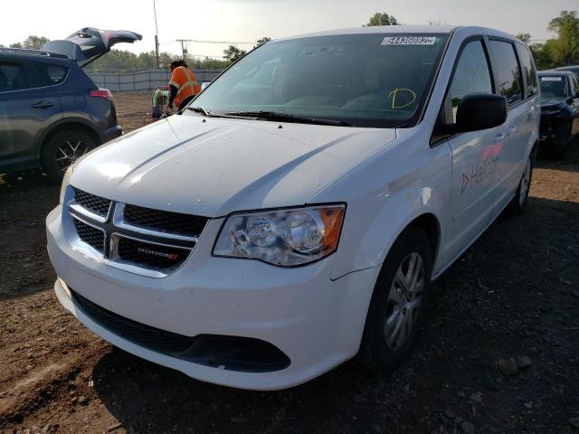 2C4RDGBG1HR828655 - 2017 DODGE GRAND CARA SE WHITE photo 2