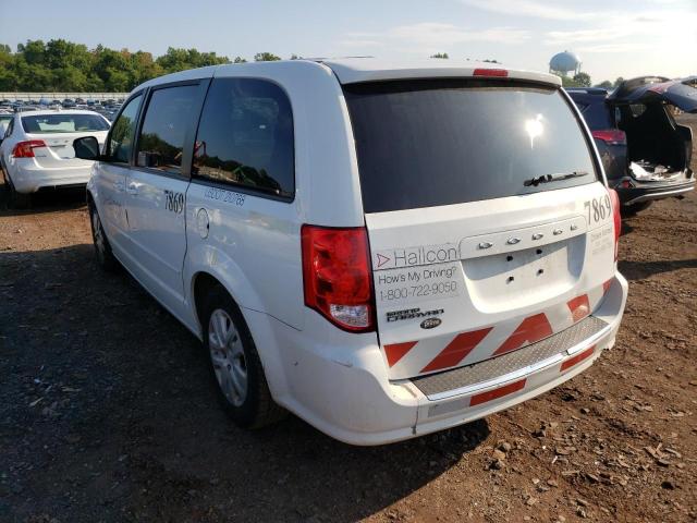 2C4RDGBG1HR828655 - 2017 DODGE GRAND CARA SE WHITE photo 3