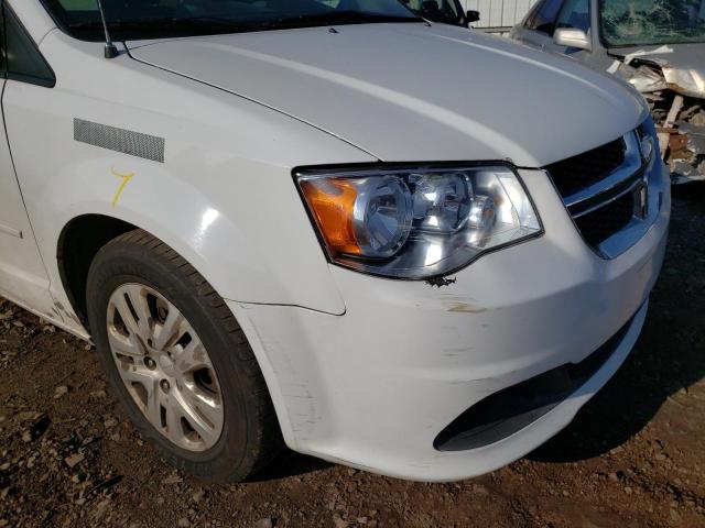 2C4RDGBG1HR828655 - 2017 DODGE GRAND CARA SE WHITE photo 9