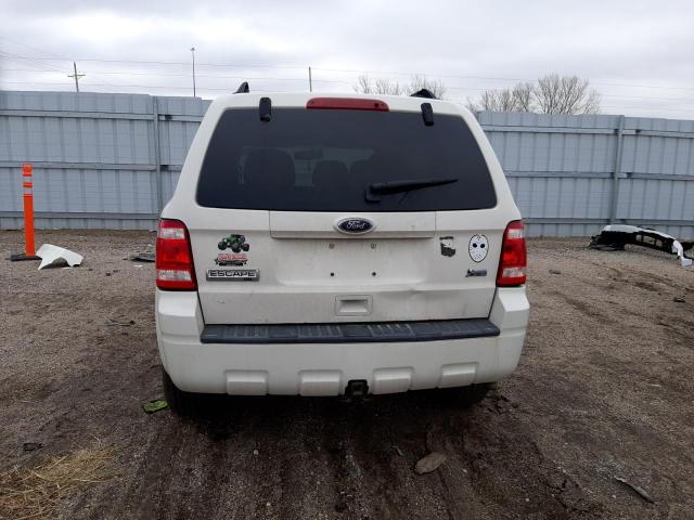 1FMCU0DG8AKD17664 - 2010 FORD ESCAPE XLT WHITE photo 6