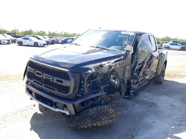 1FTFW1RG1JFC54684 - 2018 FORD F150 RAPTOR BLACK photo 2