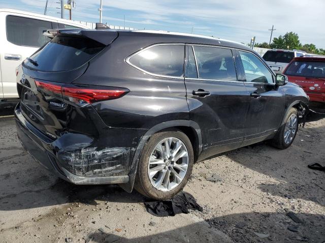 5TDXBRCH0NS083691 - 2022 TOYOTA HIGHLANDER HYBRID LIMITED BLACK photo 3