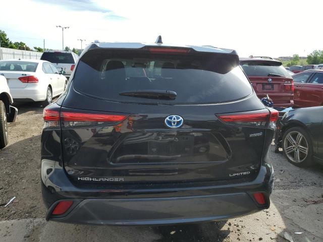 5TDXBRCH0NS083691 - 2022 TOYOTA HIGHLANDER HYBRID LIMITED BLACK photo 6