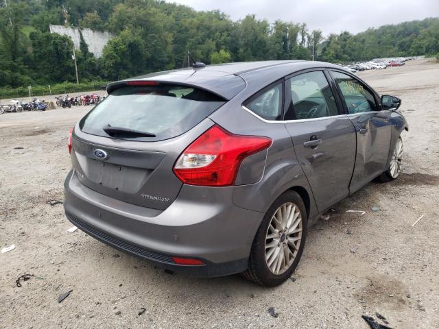 1FADP3N28EL462973 - 2014 FORD FOCUS TITANIUM GRAY photo 4