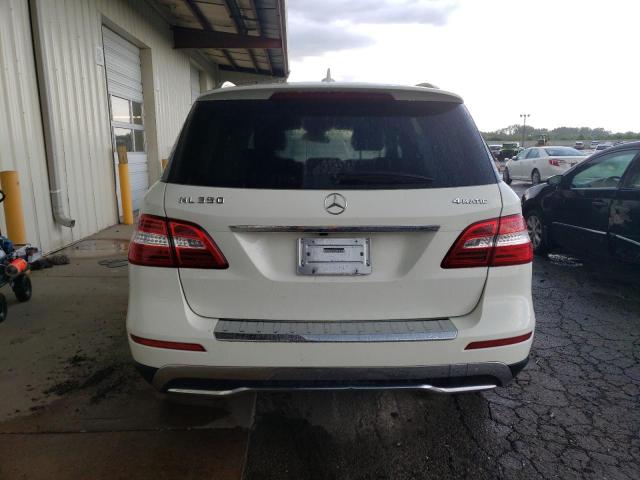 4JGDA5HB9CA004785 - 2012 MERCEDES-BENZ ML 350 4MATIC WHITE photo 6
