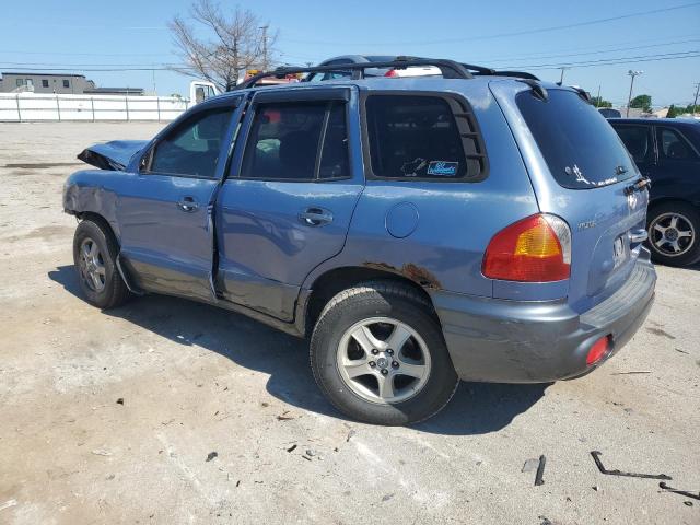 KM8SC73D73U432522 - 2003 HYUNDAI SANTA FE GLS BLUE photo 2