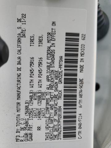 3TMAZ5CN7PM201884 - 2023 TOYOTA TACOMA DOUBLE CAB თეთრი ფოტო 13