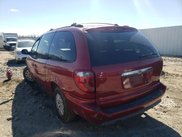 2A4GP44R06R637540 - 2006 CHRYSLER TOWN & COU LX RED photo 3