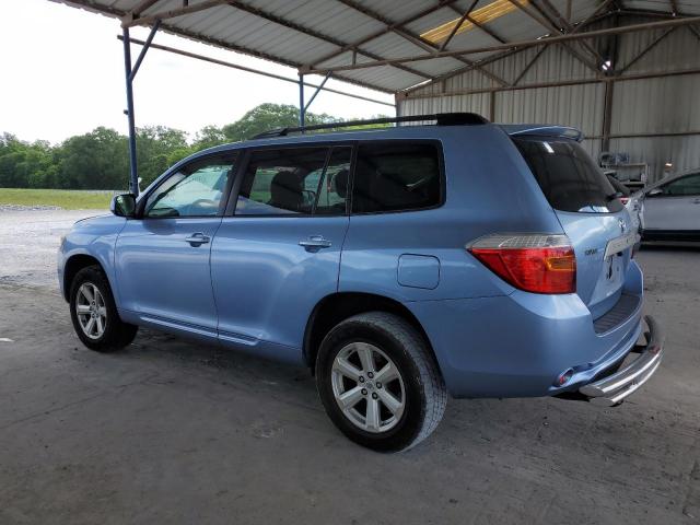 JTEES41AX82057767 - 2008 TOYOTA HIGHLANDER BLUE photo 2