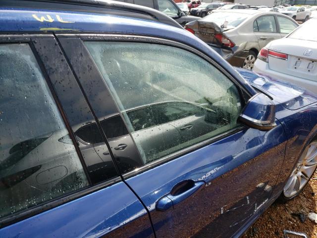 WBAVM5C50FVV94791 - 2015 BMW X1 XDRIVE35I BLUE photo 9