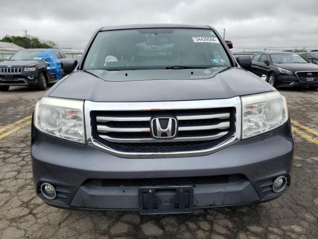 5FNYF4H56EB006127 - 2014 HONDA PILOT EXL GRAY photo 5