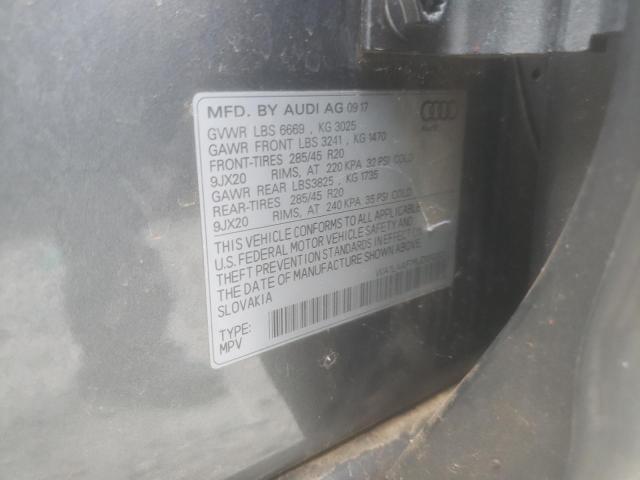 WA1LAAF76JD012324 - 2018 AUDI Q7 PREMIUM PLUS Сұр фото 12