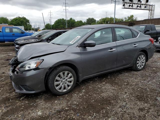 3N1AB7AP4GY244434 - 2016 NISSAN SENTRA S GRAY photo 1