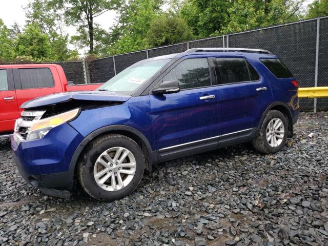 1FM5K7D82DGB46496 - 2013 FORD EXPLORER XLT BLUE photo 1