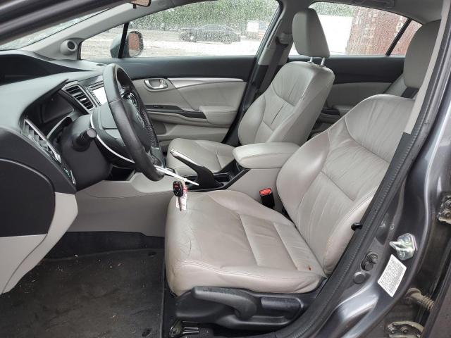 19XFB2F94DE006984 - 2013 HONDA CIVIC EXL ნაცრისფერი ფოტო 7
