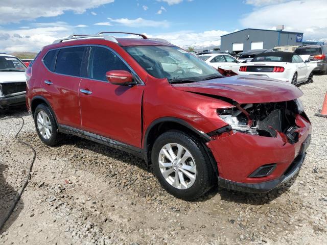 5N1AT2MV9EC755422 - 2014 NISSAN ROGUE S BURGUNDY photo 4