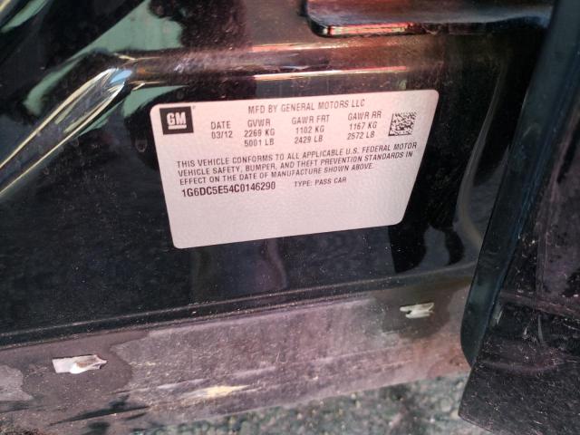 1G6DC5E54C0146290 - 2012 CADILLAC CTS BLACK photo 12