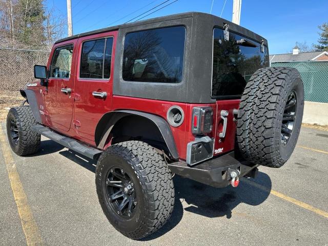 1J4GA39139L763421 - 2009 JEEP WRANGLER U X BURGUNDY photo 3